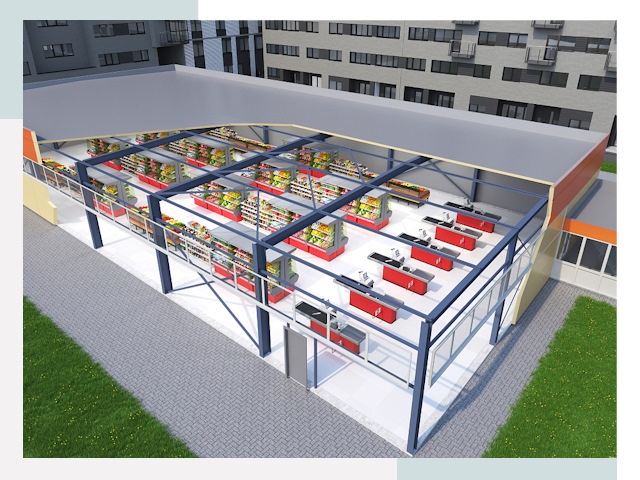 Строительство магазинов в Москва от 612 руб. за м²