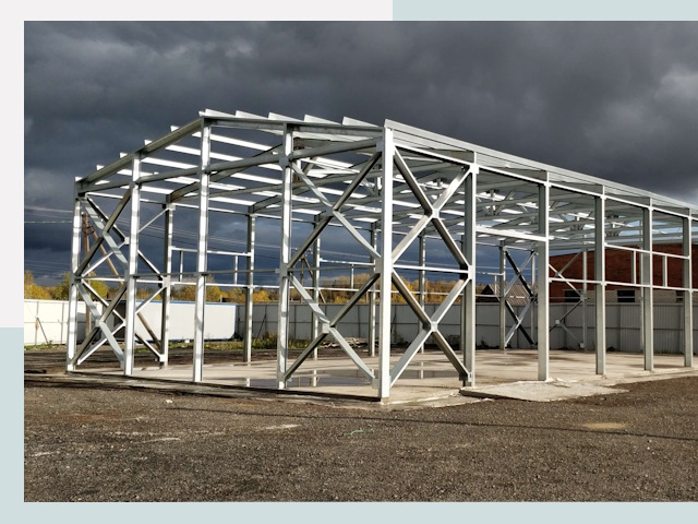 Двускатные ангары в Москва от 612 руб. за квадрат