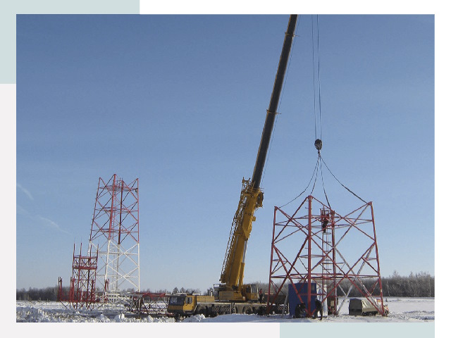 Монтаж вышек связи в Москве