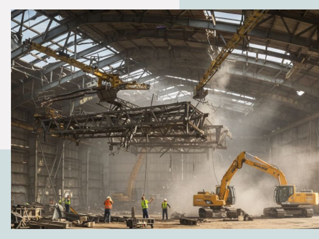 Демонтаж ангаров в Москве от 612 руб. за м²